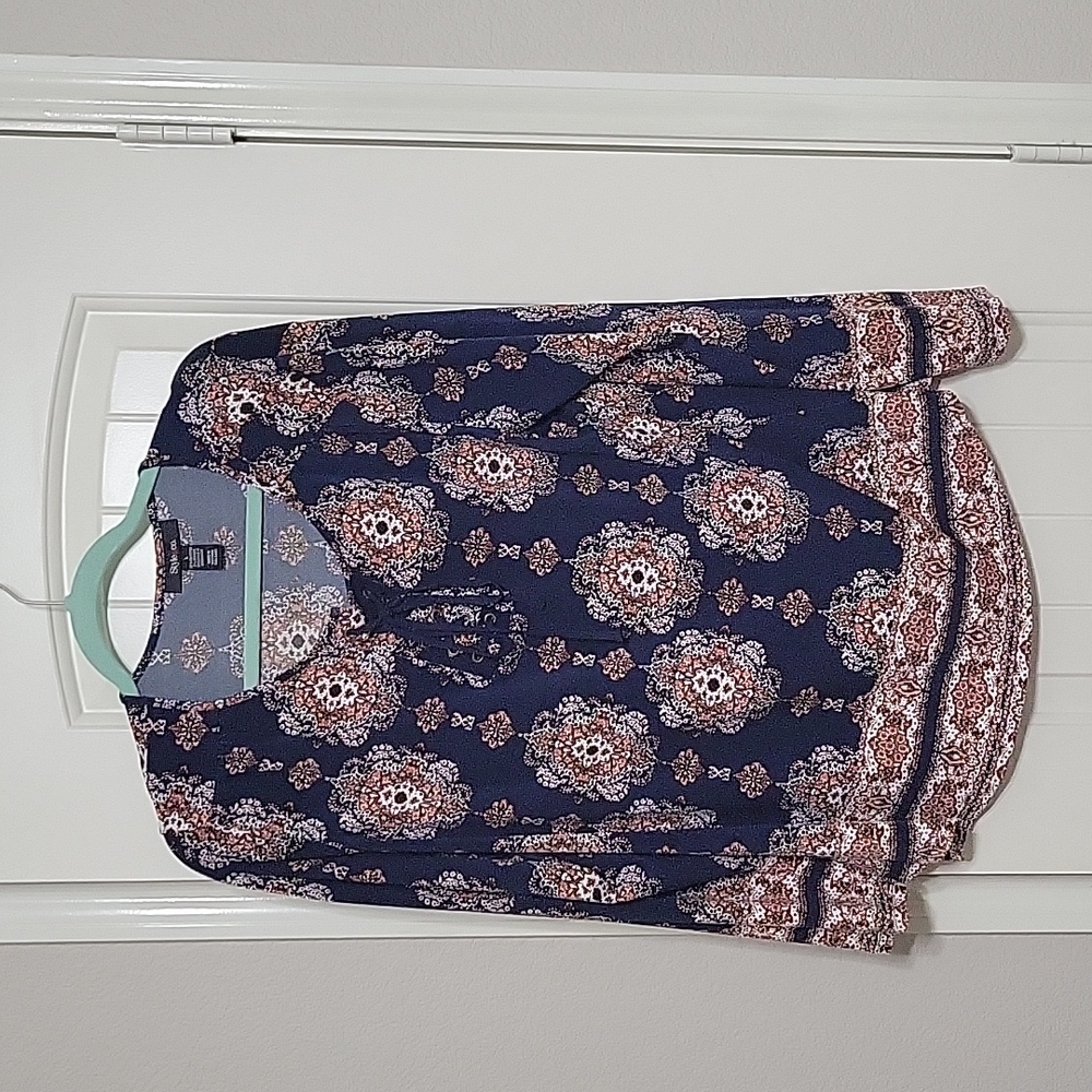Navy blouse